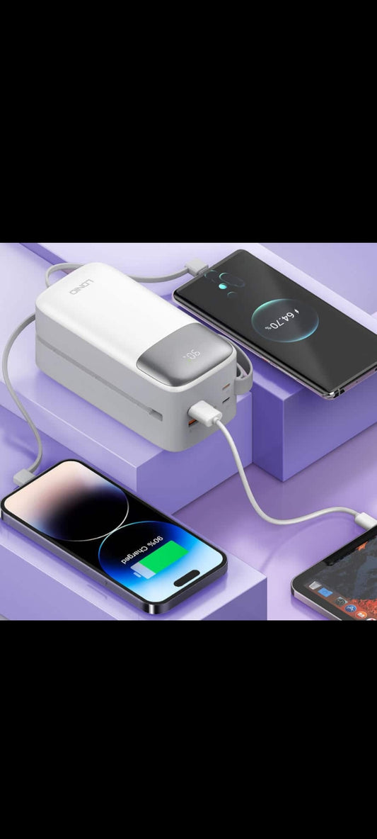 50000mAh Built-in Cable PD 20W Power Bank