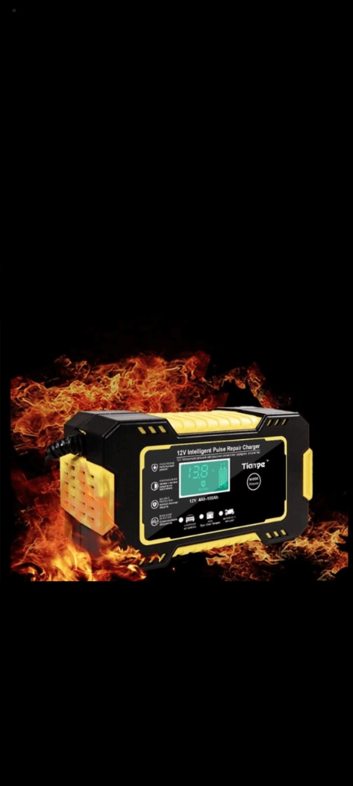 LCD Display Car Battery Charger 12V 6A