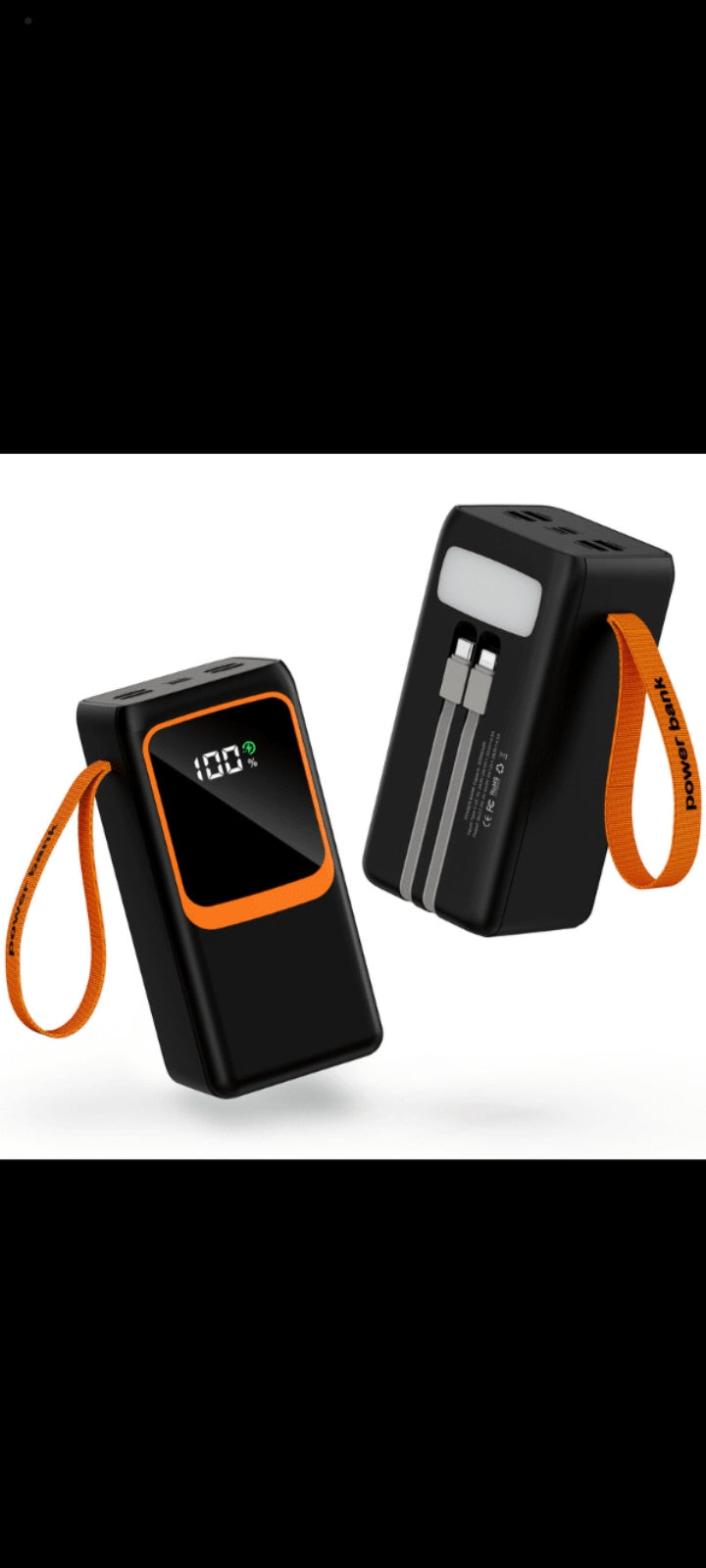 LED Display 60000mAh Portable Power Bank Station