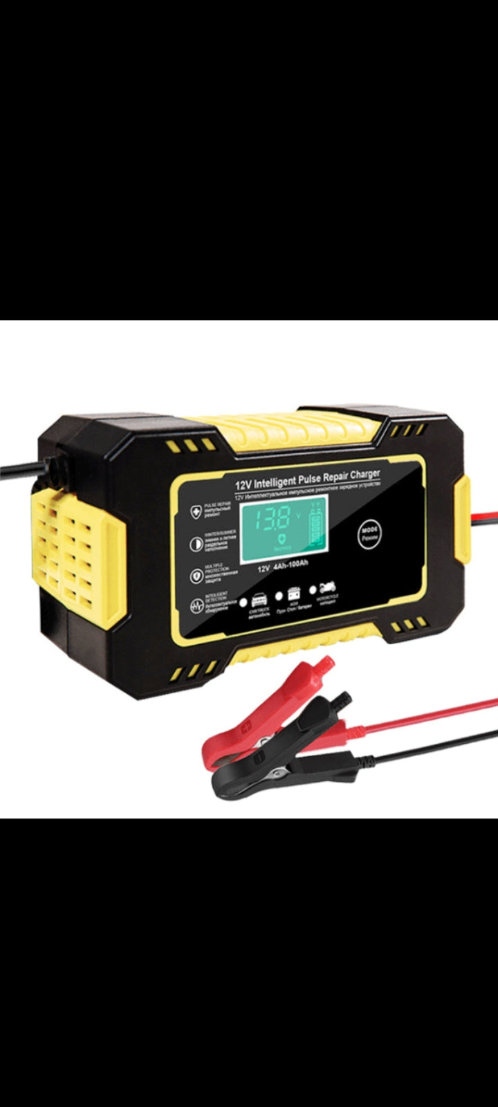 LCD Display Car Battery Charger 12V 6A