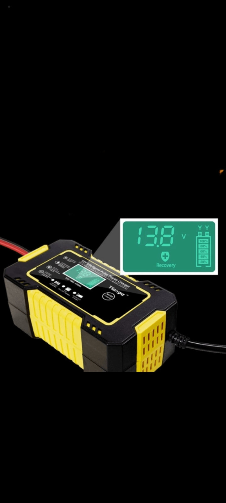 LCD Display Car Battery Charger 12V 6A