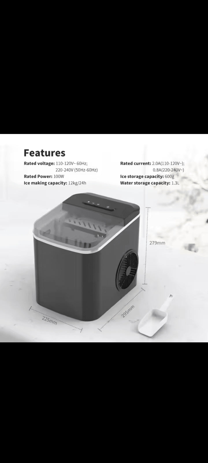 Portable Ice Cube Maker Machine
NEA-704