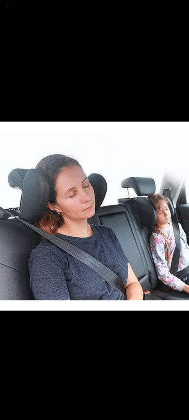 TravelEase Adjustable Car Headrest Pillow