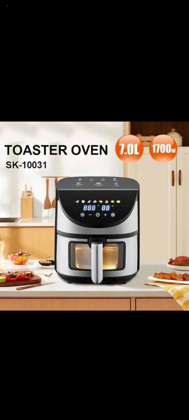 7L High Power Electric Digital Air Fryer
NEA-427